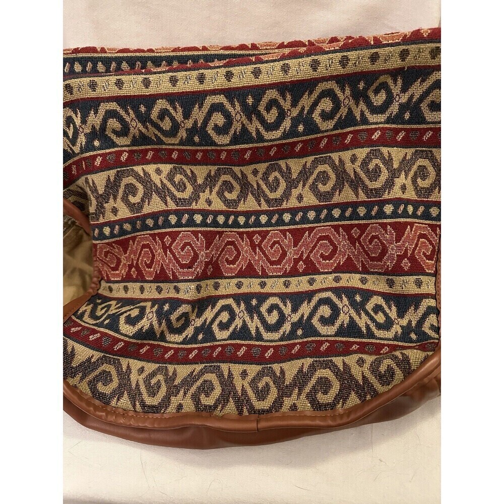 Vintage Old Cotton Carpetbagger Bag. Stunning In Good Condition.